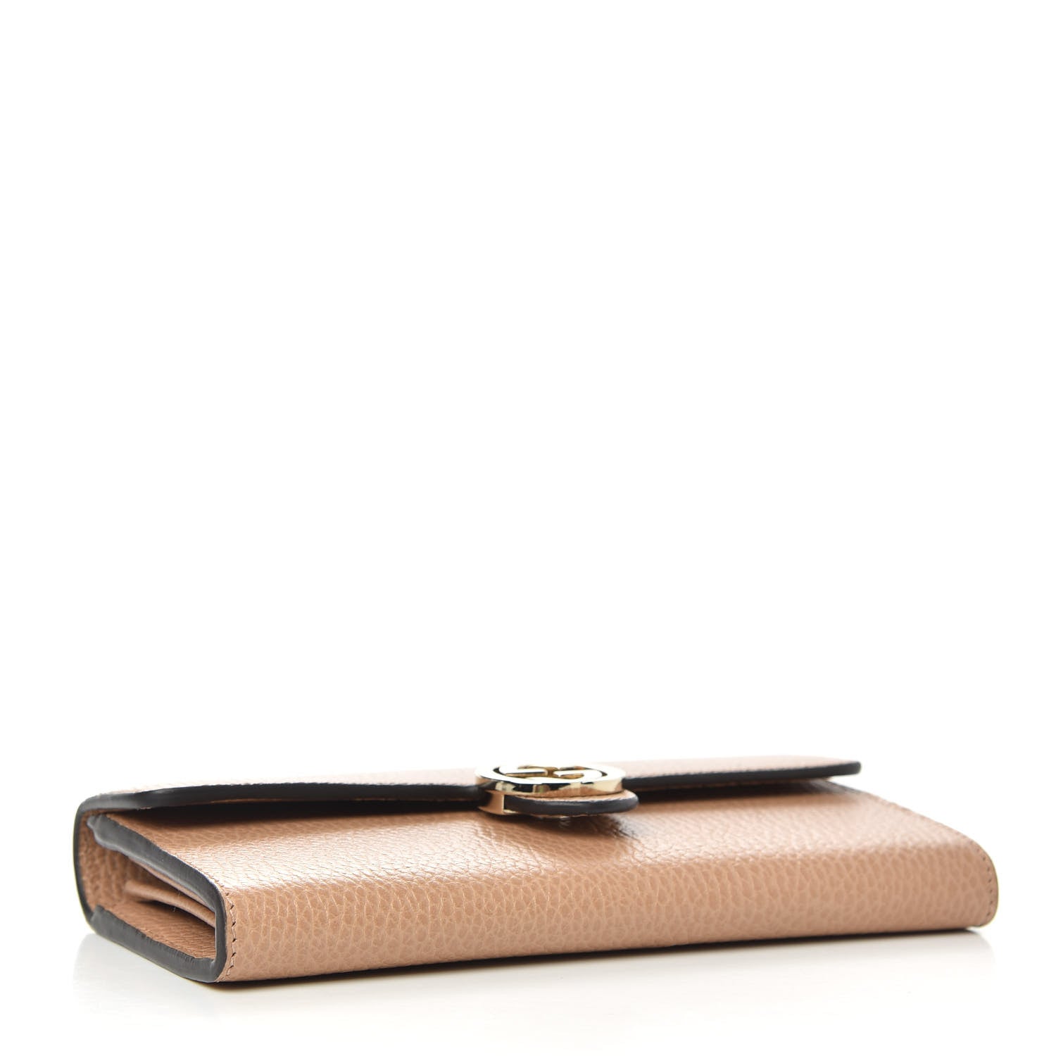 Gucci Dollar Calfskin Interlocking G Continental Wallet Camelia 4 of 7