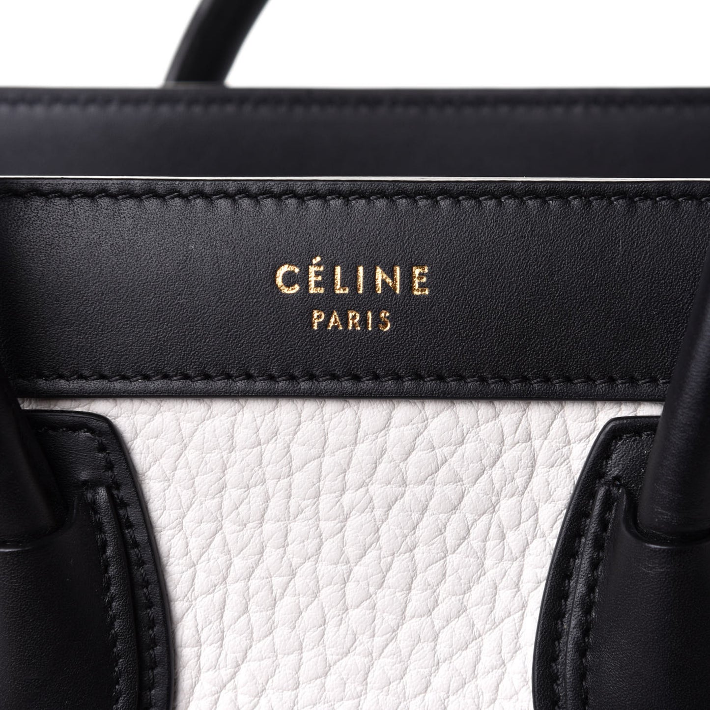Bullhide Calfskin Suede Nano Tri-Color Luggage White