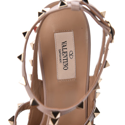 Valentino Garavani Patent Rockstud Ankle Strap Pumps 40 Poudre 5 of 9