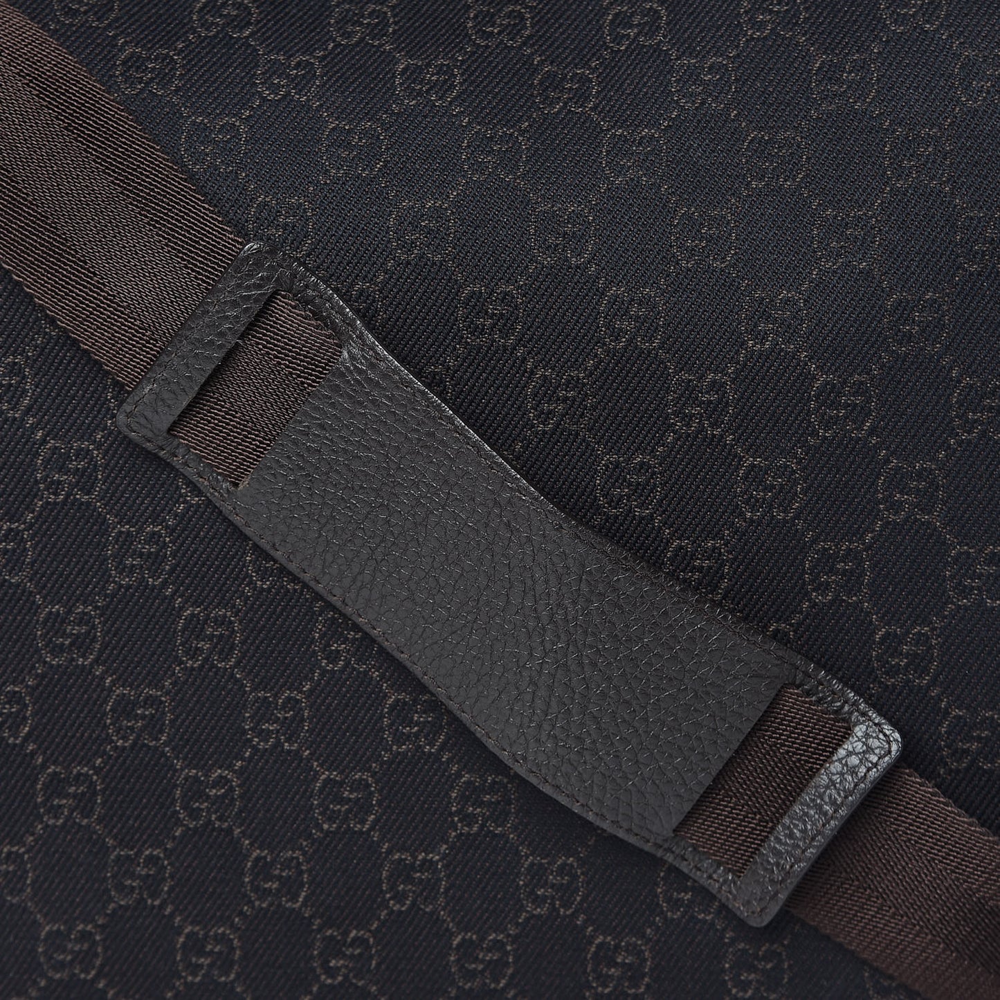 Denim Monogram Messenger Bag Dark Brown
