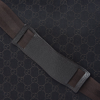Gucci Denim Monogram Messenger Bag Dark Brown 8 of 10