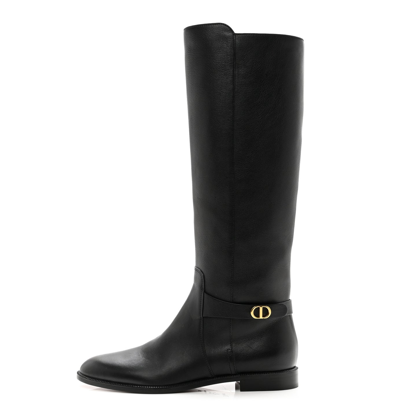 Soft Calfskin Empreinte High Boot 36 Black