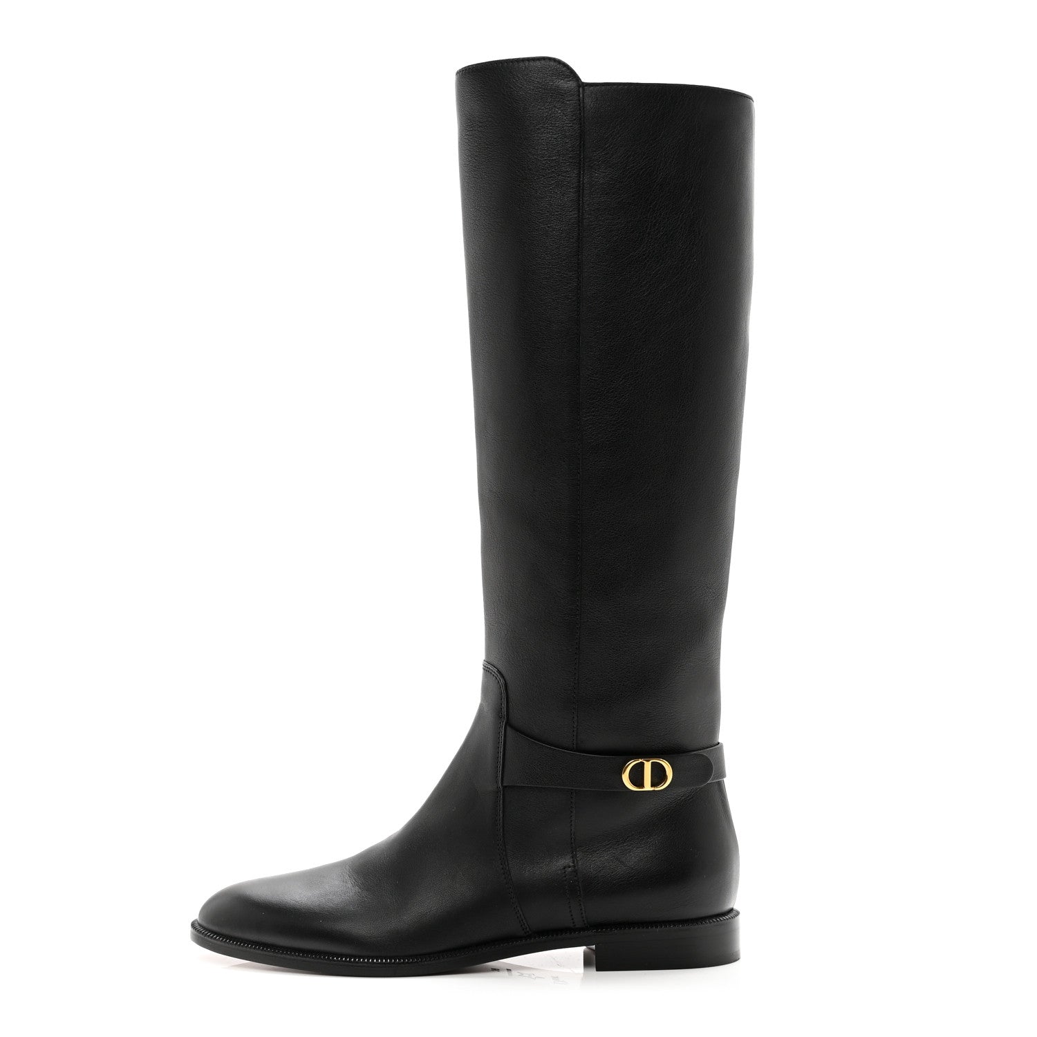 Christian Dior Soft Calfskin Empreinte High Boot 36 Black 1 of 9