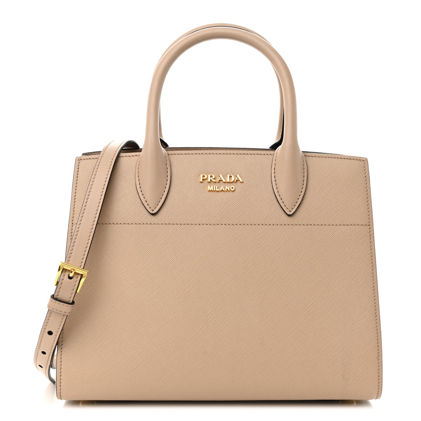 Saffiano City Calfskin Bibliothèque Top Handle Cammeo Granato