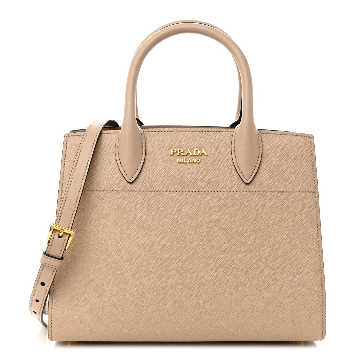 Prada Saffiano City Calfskin Bibliothèque Top Handle Cammeo Granato 1 of 10