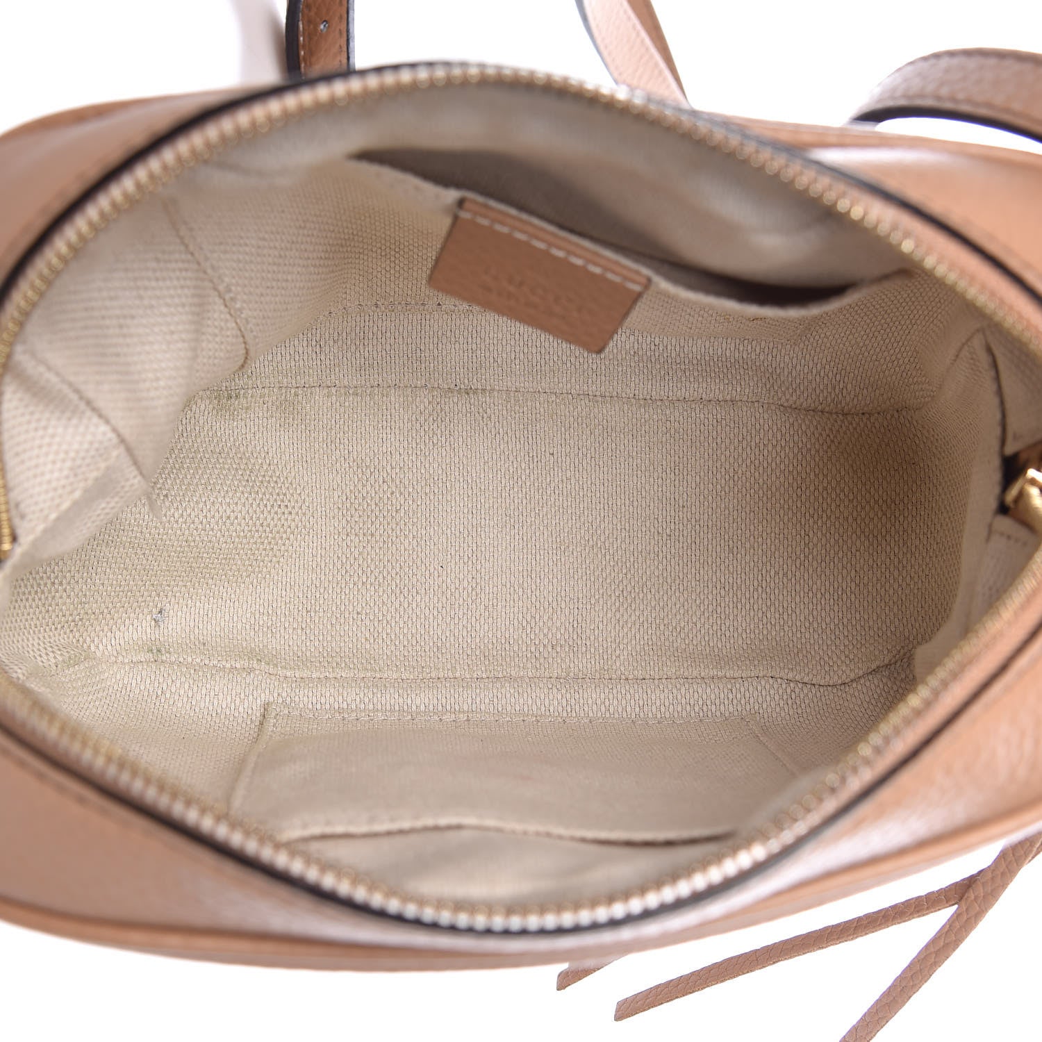 Gucci Pebbled Calfskin Small Soho Disco Bag Camelia 5 of 10
