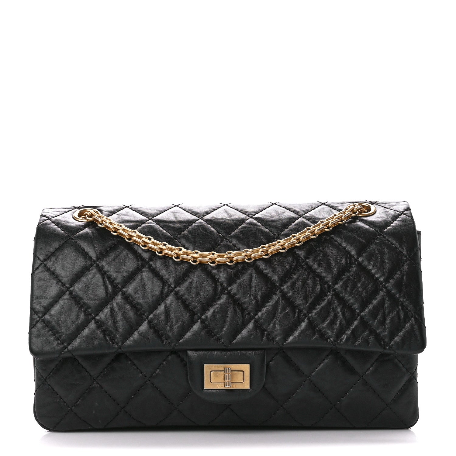 Chanel Aged Calfskin Quilted 2.55 Reissue 226 Flap Black 1 of 12