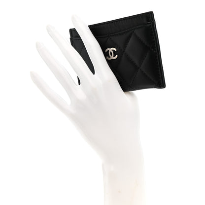 Chanel Lambskin Quilted Card Holder Black 2 of 8