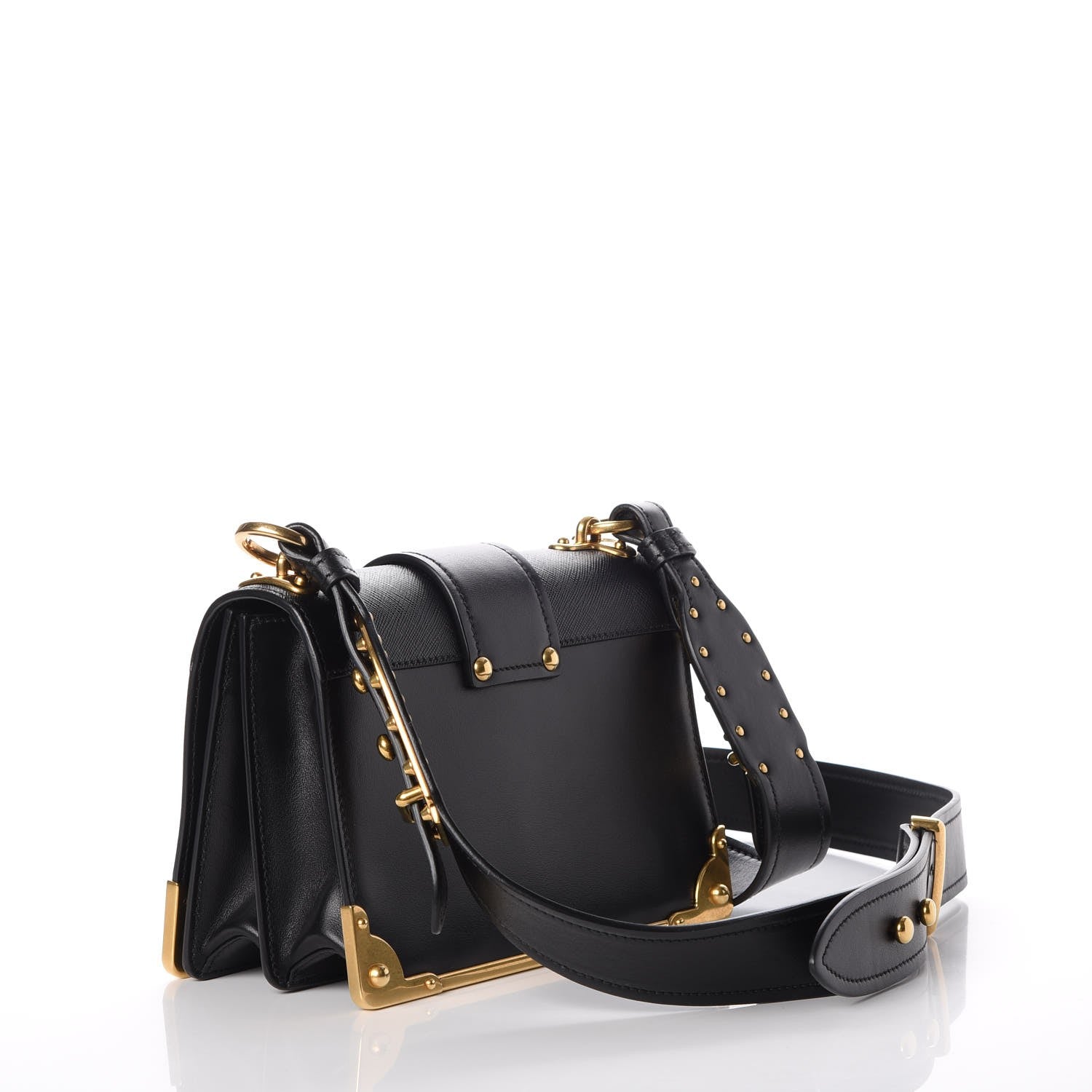 Prada City Calf Saffiano Cahier Bag Nero Black 3 of 7