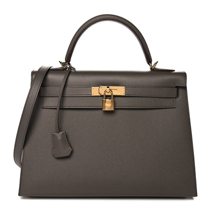 Hermes Epsom Kelly Sellier 32 Etain 1 of 11