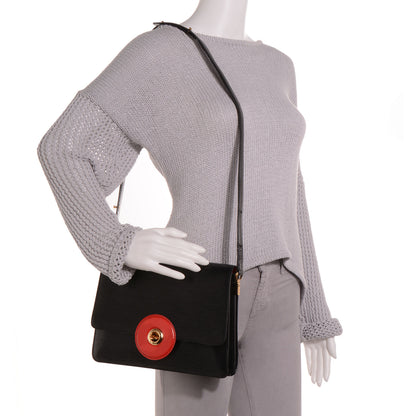 Louis Vuitton Epi Sac Friedland Black Red 2 of 8