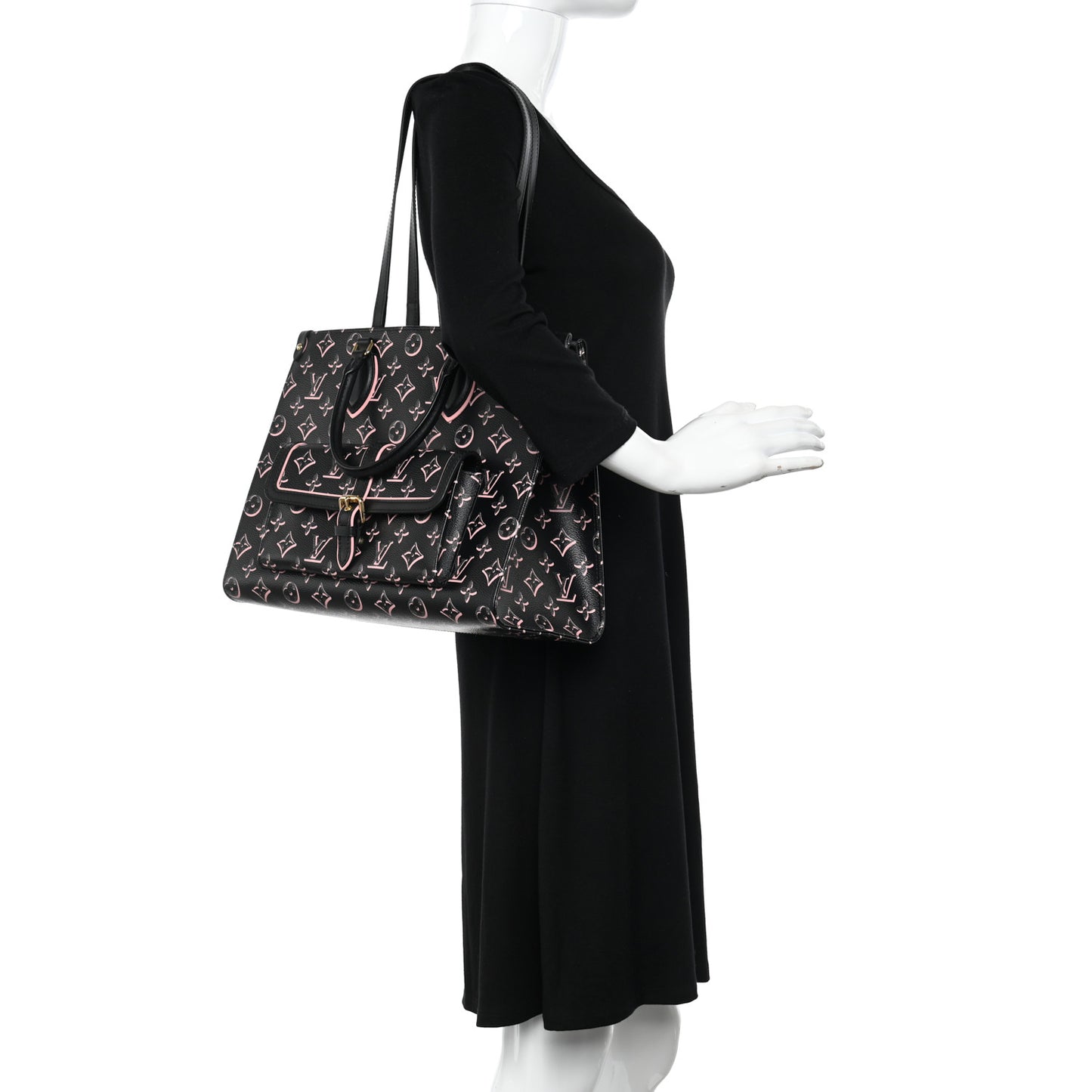 LOUIS VUITTON Monogram Fall for You LV Neo Onthego MM Black