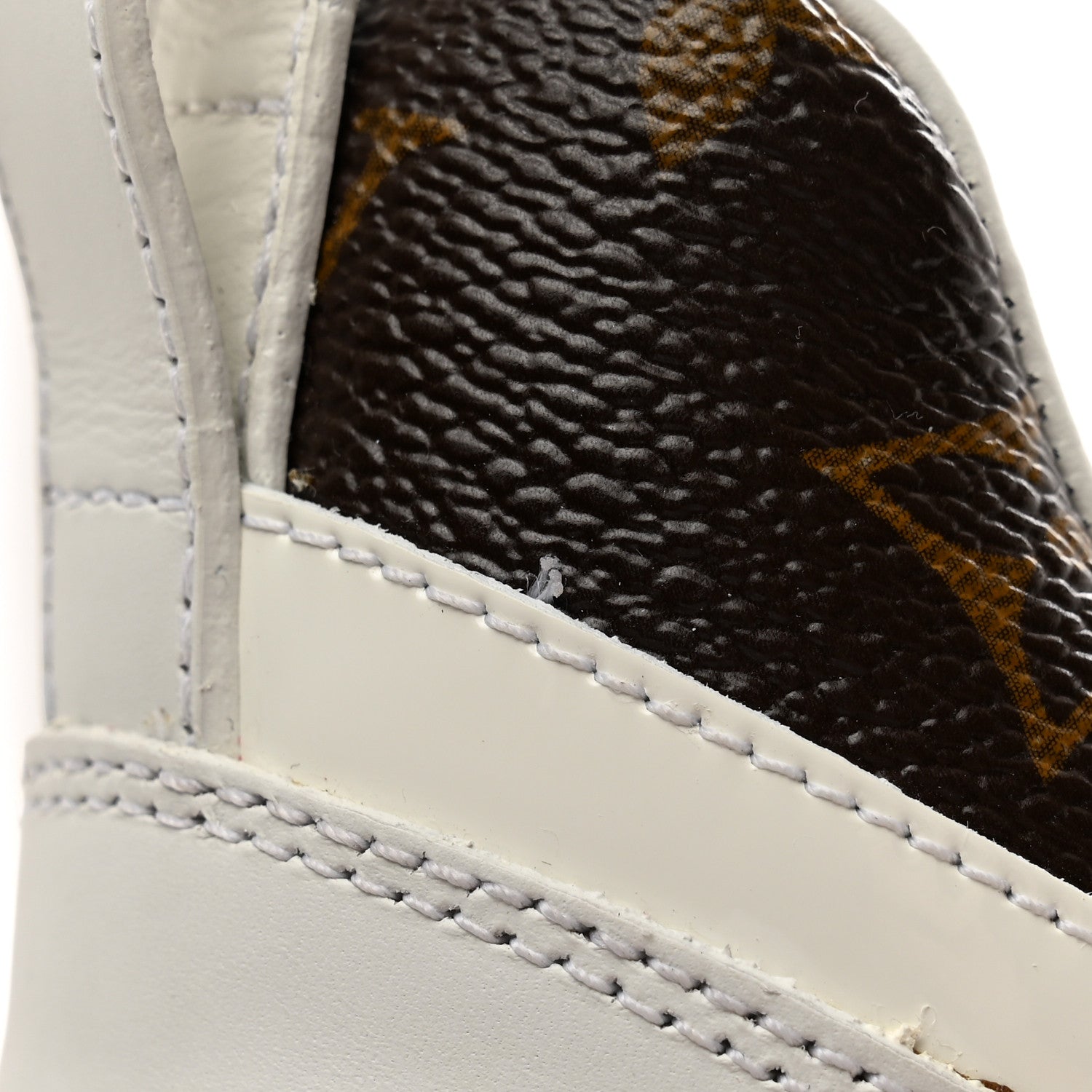 Louis Vuitton Calfskin Monogram Run Away Sneakers 37.5 White 17 of 17
