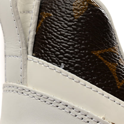 Louis Vuitton Calfskin Monogram Run Away Sneakers 37.5 White 17 of 17