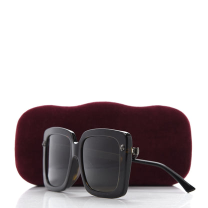 Gucci Acetate Squared Frame Sunglasses GG0216SA Tortoise 8 of 8