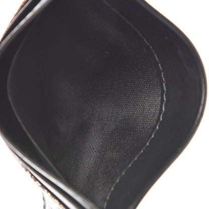 MCM Metallic Visetos Calfskin Card Case Silver Black 6 of 7