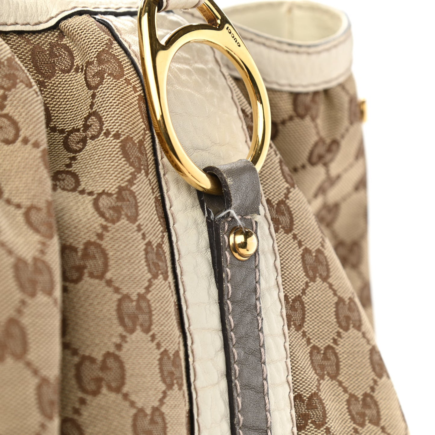 Monogram Medium Interlocking Icon Tote Ivory