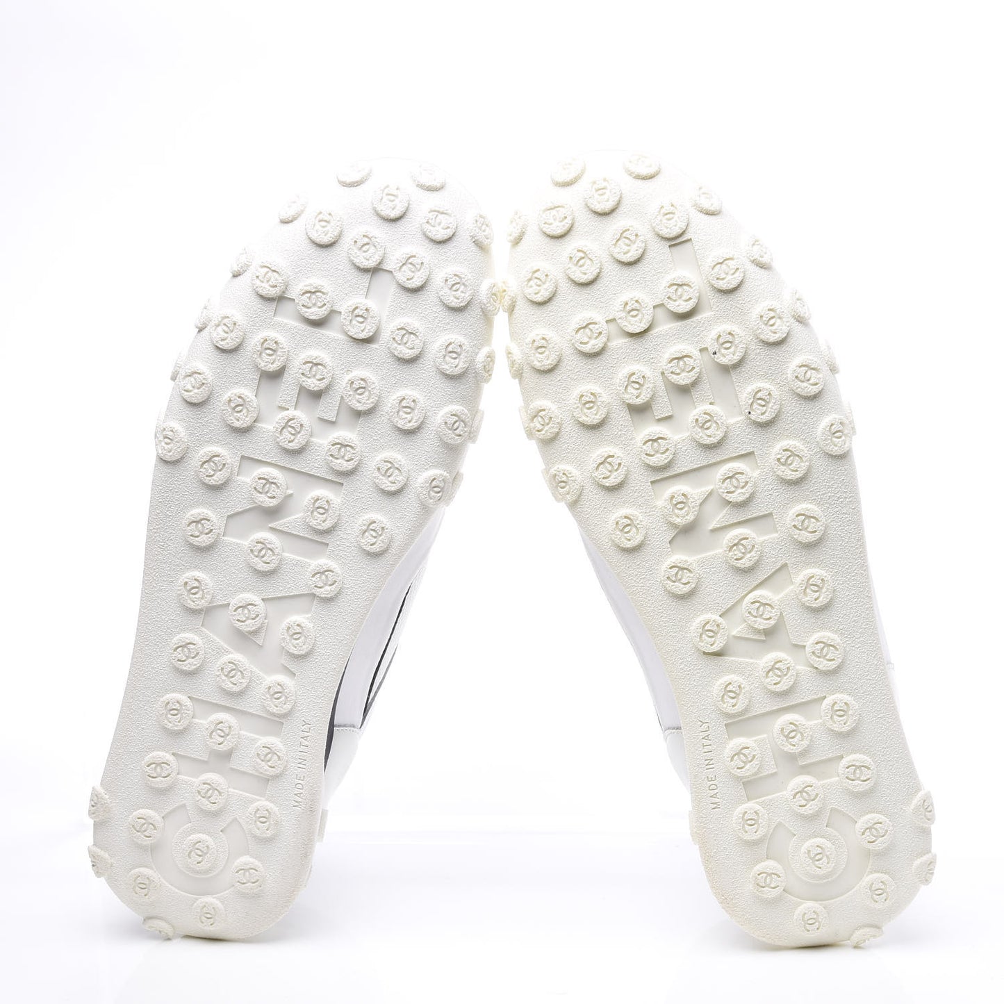 Calfskin Mesh Lycra Womens Logo High Top Sneakers 39 White