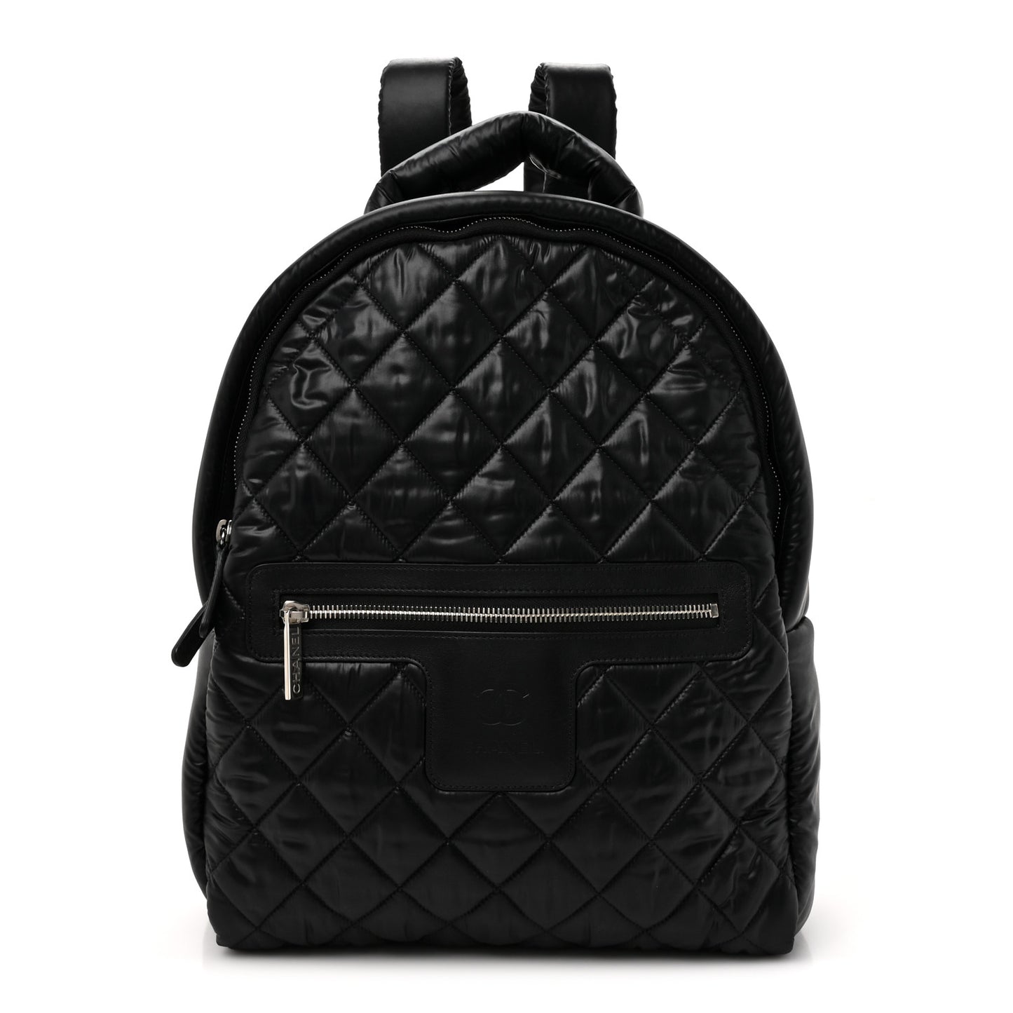 Nylon Quilted Coco Cocoon Backpack Black