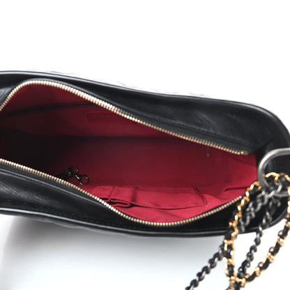 Chanel Aged Calfskin Chevron Quilted Medium Gabrielle Hobo Black 5 of 15