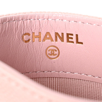 Chanel Caviar Quilted Card Holder Light Pink 8 of 10