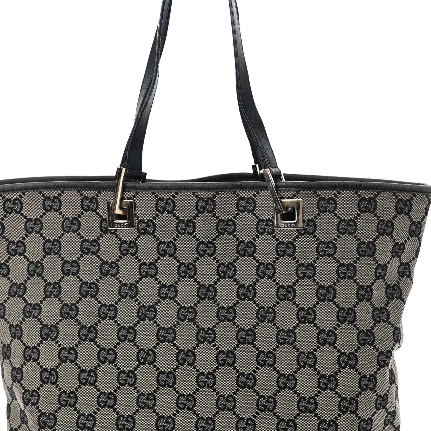 Gucci Monogram Large Bucket Tote Black 8 of 10