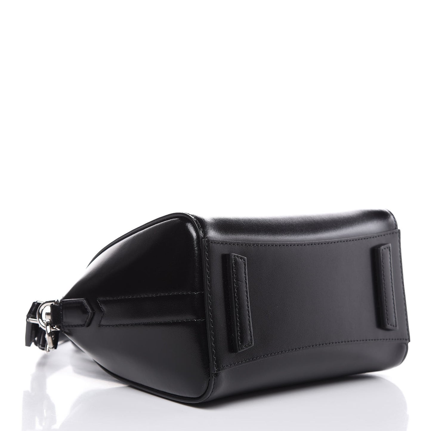 Shiny Lord Calfskin Mini Antigona Black
