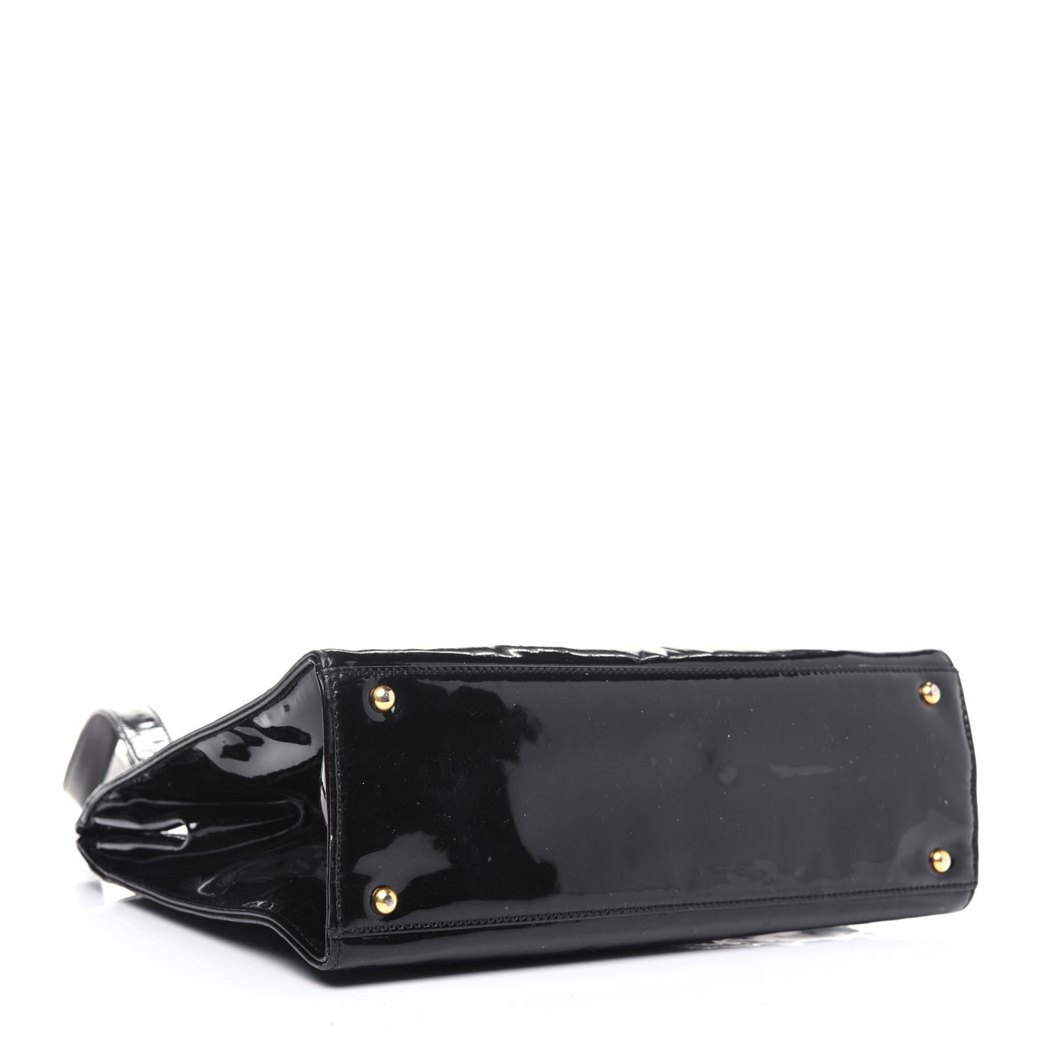 Chanel Patent Logo Tote Black 4 of 17