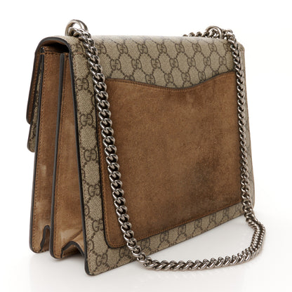 Gucci GG Supreme Monogram Medium Dionysus Shoulder Bag Taupe 3 of 10