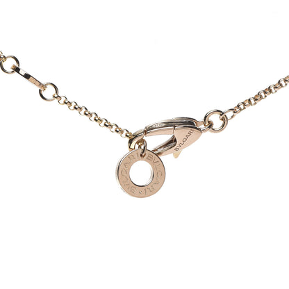 Bulgari 18K Rose Gold Diamond Small B.Zero1 Pave Pendant Necklace 4 of 5