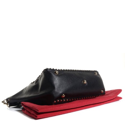 Valentino Garavani Vitello Medium Rockstud Tote Black 4 of 9