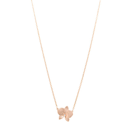 Cartier 18K Pink Gold Diamond Caresse D'Orchidees Par Cartier Pendant Necklace 1 of 5