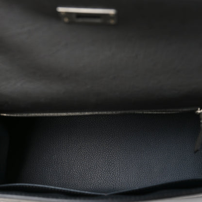 Hermes Ostrich Kelly Sellier 28 Graphite 6 of 12
