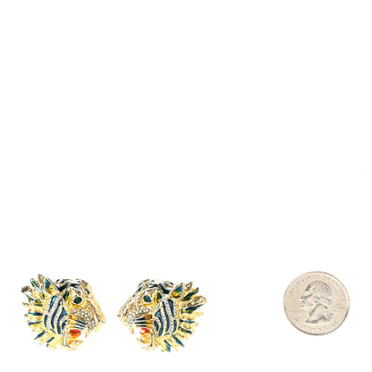 Gucci Crystal Rajah Earrings Gold 2 of 5