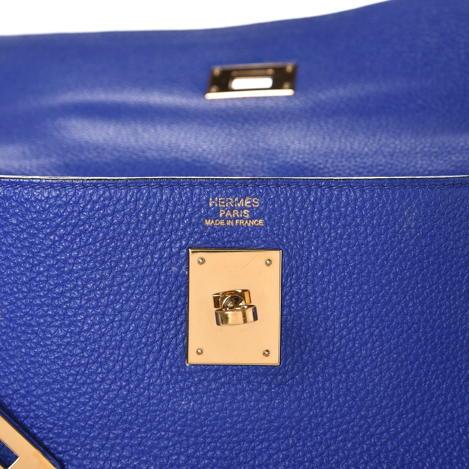 Hermes Togo Kelly Retourne 32 Bleu Electrique 28 of 49