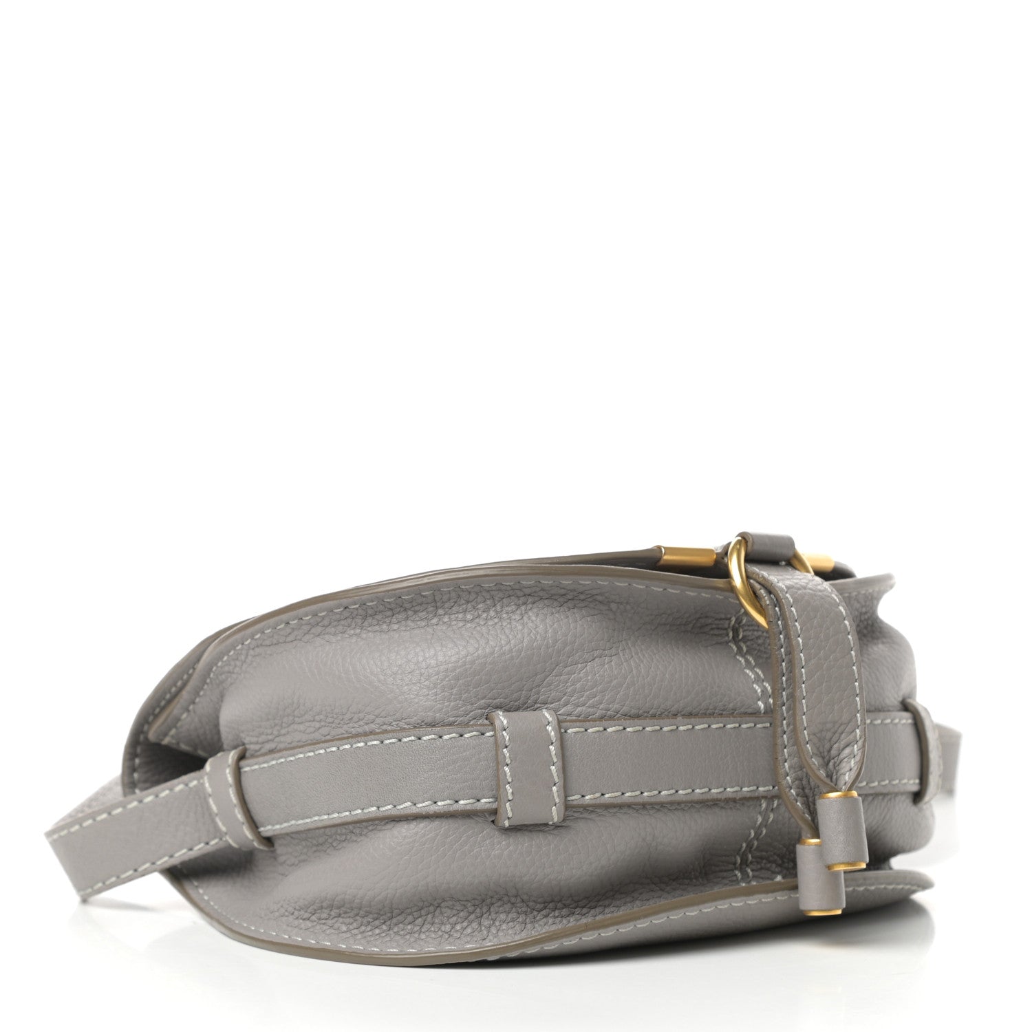 Chloe Calfskin Mini Marcie Round Crossbody Bag Cashmere Grey 4 of 9