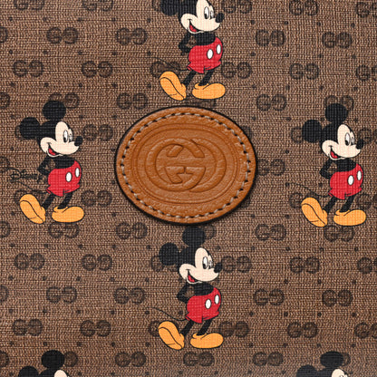 Gucci X DISNEY Mini Vintage GG Supreme Monogram Mickey Mouse Shoulder Bag Beige Vintage Sun Oil 8 of 10