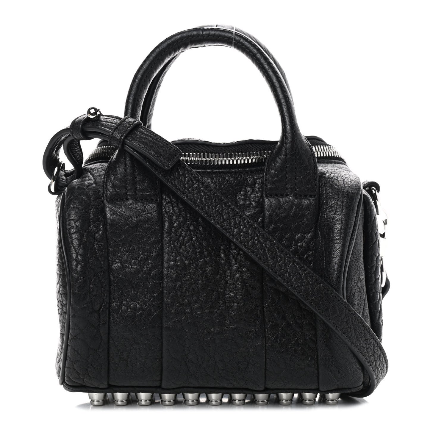 Pebbled Lambskin Mini Rockie Black Rhodium Hardware