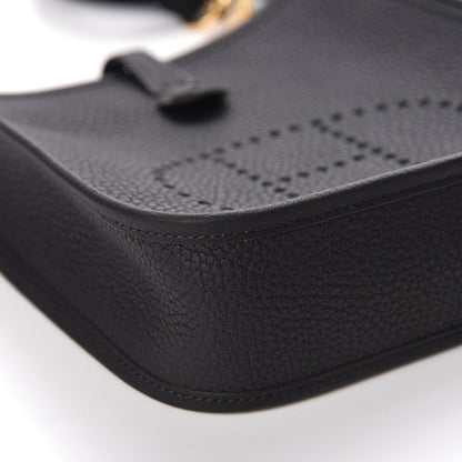 Hermes Taurillon Clemence Evelyne TPM Black 11 of 12