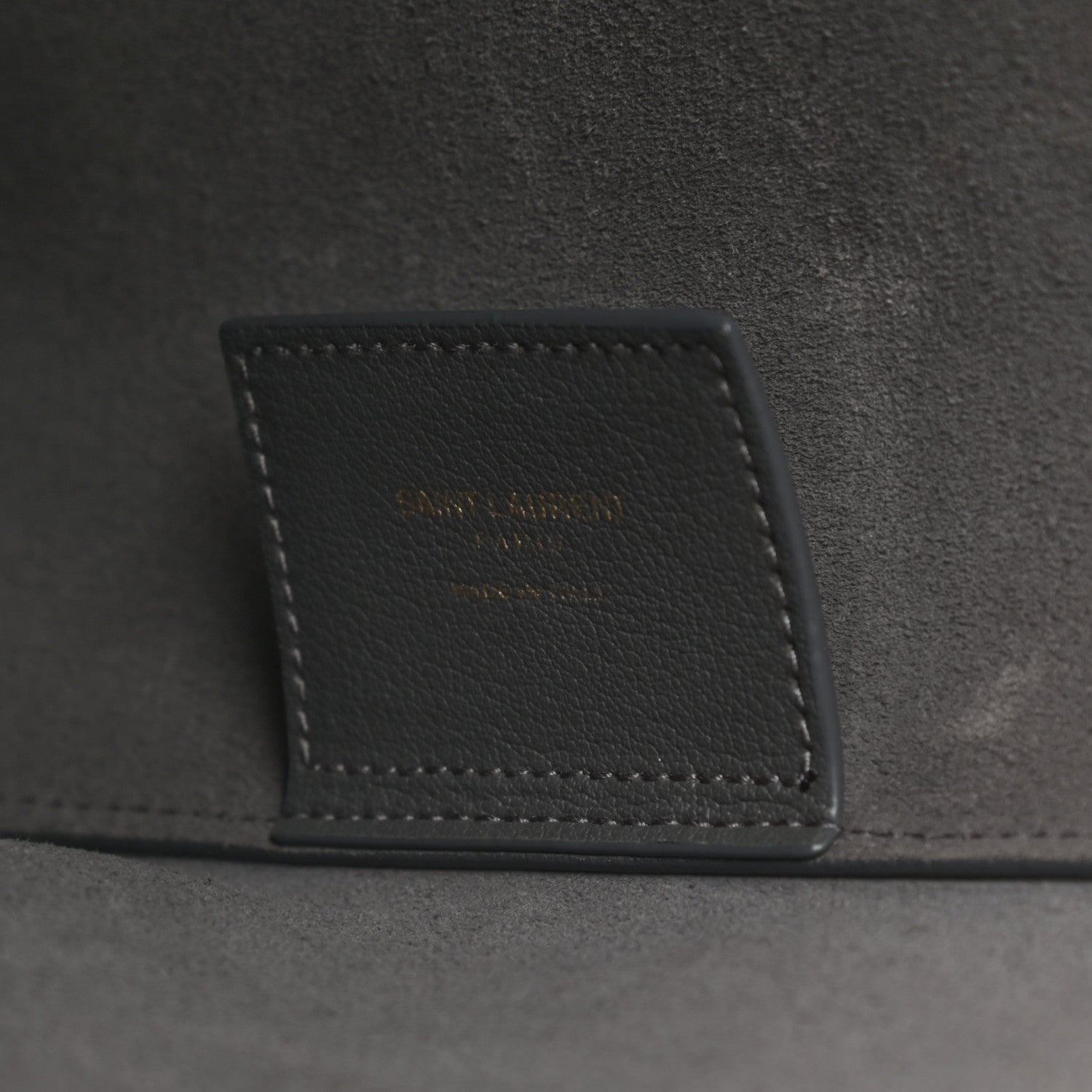 Saint Laurent Calfskin Large Shopping Tote Dark Grey 6 of 9