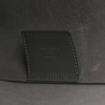 Saint Laurent Calfskin Large Shopping Tote Dark Grey 6 of 9