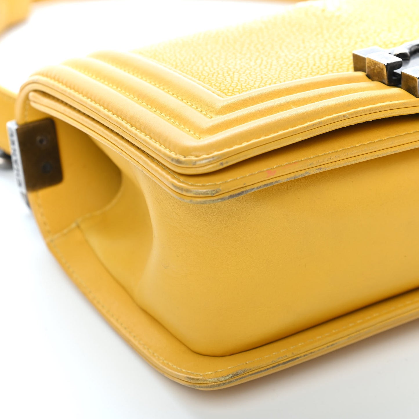 Galuchat Stingray Small Boy Flap Yellow
