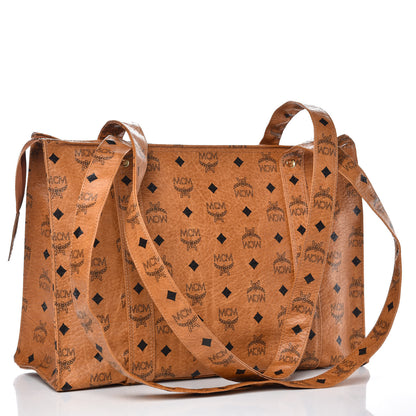 MCM Visetos Shoulder Bag Cognac 3 of 9