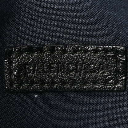 Balenciaga Twill Nylon Allover Logo Explorer Beltpack Black White 6 of 11
