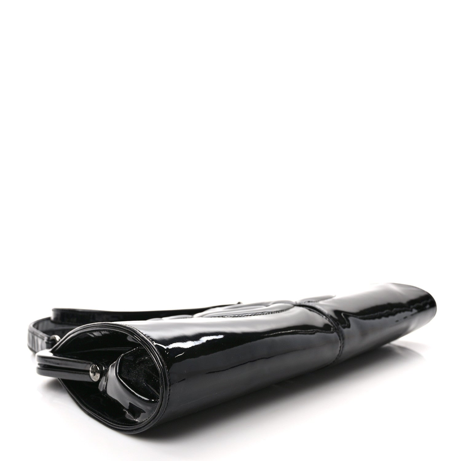 Chanel Patent Split Frame Bag Black 4 of 10