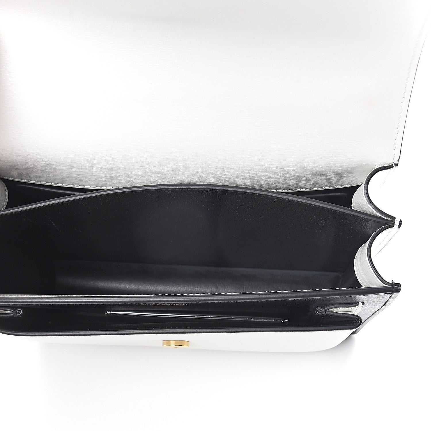 Saint Laurent Calfskin Bi-Color Medium Monogram Sunset Black Pearl White 4 of 8