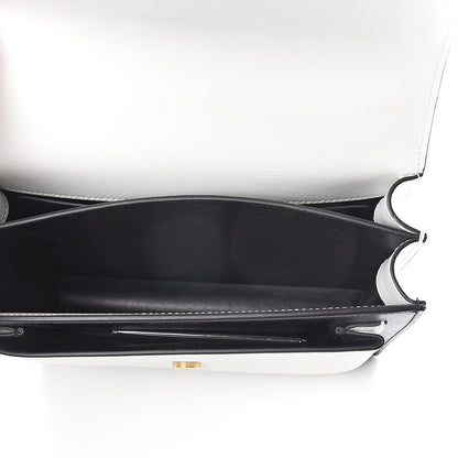 Saint Laurent Calfskin Bi-Color Medium Monogram Sunset Black Pearl White 4 of 8