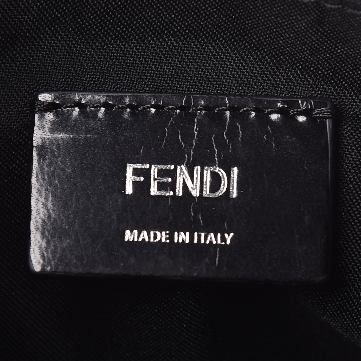 Fendi Nylon Vitello Century Opaco Mini Bug Eyes Flat Messenger Black 8 of 9