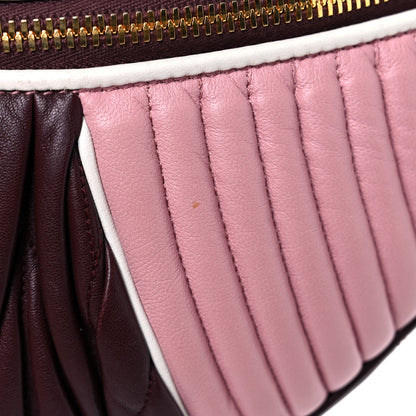 Miu Miu Nappa Matelasse Belt Bag Granato Rosa 19 of 19