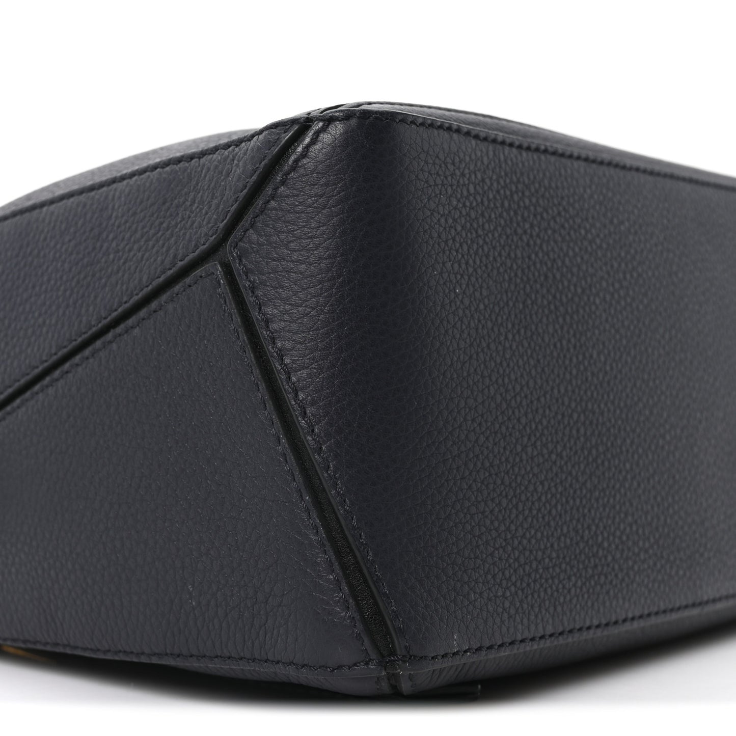 Calfskin Small Puzzle Bag Midnight Blue Black